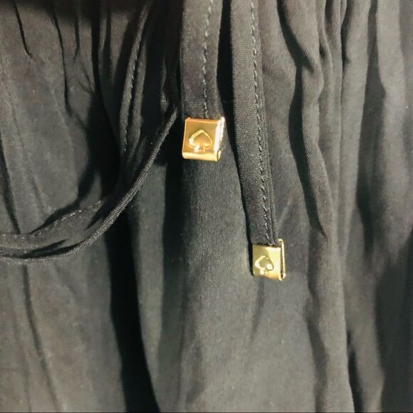 KATE Spade Off-the-Shoulder Swim Cover Up Romper Black XS - Picture 8 of 11